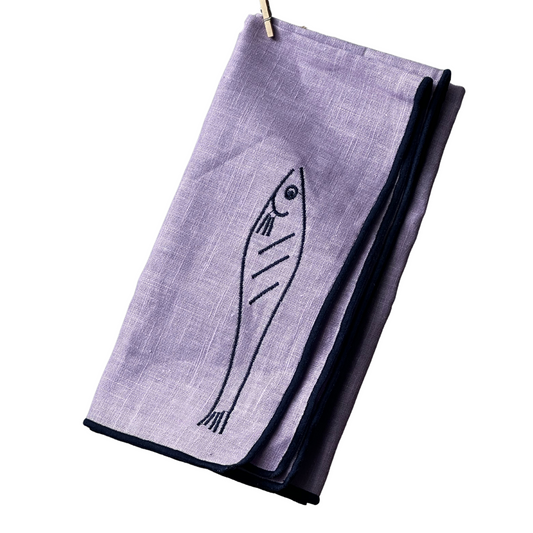 Maegen Embroidered Napkin Set of 2 - Fish