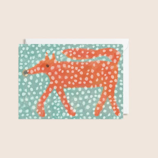 Christmas Fox Mini Card