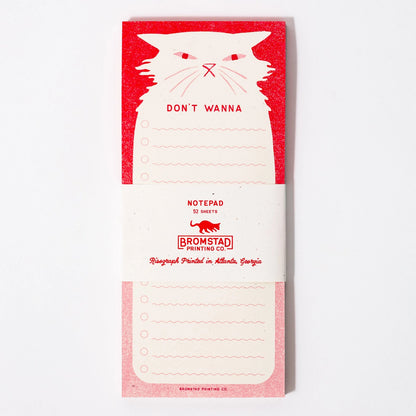 Risograph Notepad - Dont Wanna