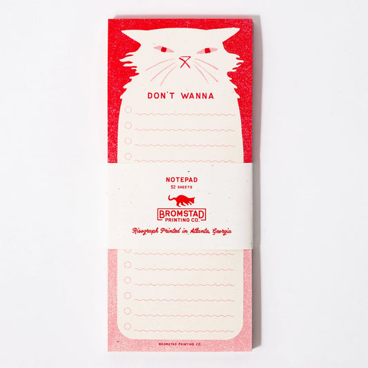 Risograph Notepad - Dont Wanna