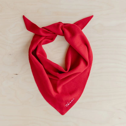 TBCo Merino Wool Triangle Scarf - Red