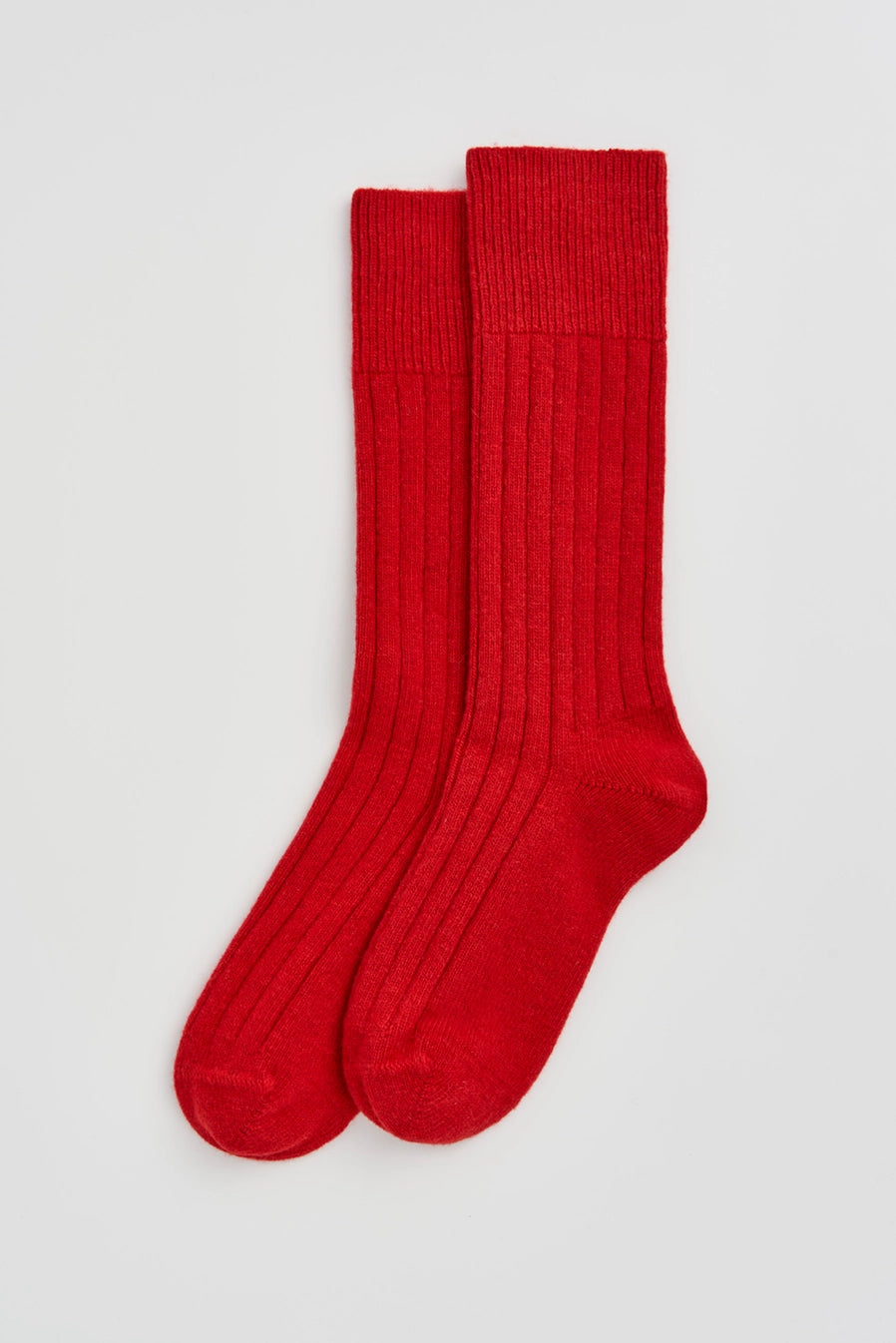 Pairs Merino Bed Sock - Postbox Red