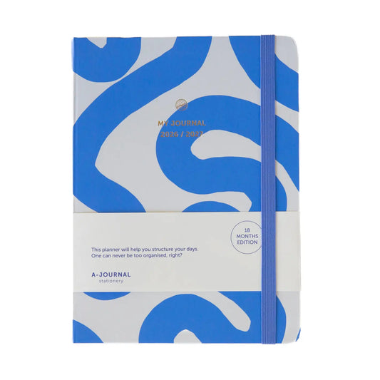 My Journal 18 Months Diary 2026/2027 - Flow Blue