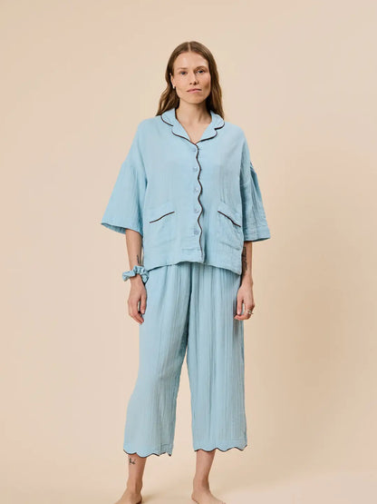 TBCo Pyjamas - Cropped Blue