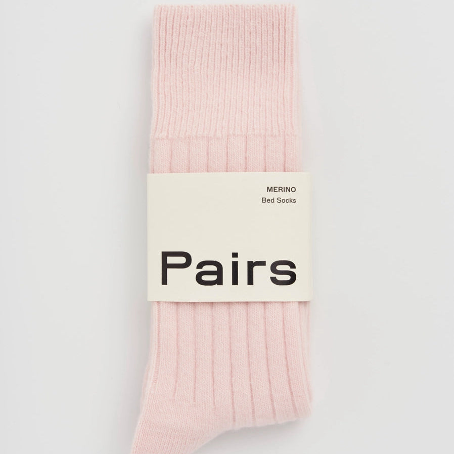 Pairs Merino Bed Sock - Frosting Pink