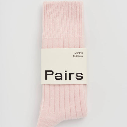 Pairs Merino Bed Sock - Frosting Pink