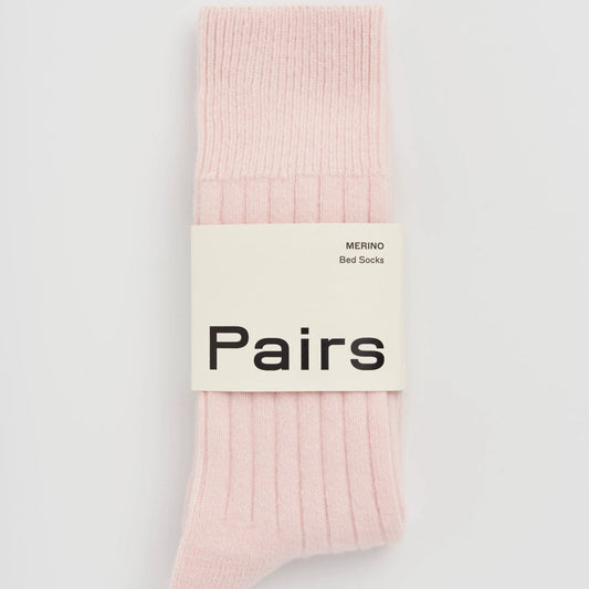 Pairs Merino Bed Sock - Frosting Pink