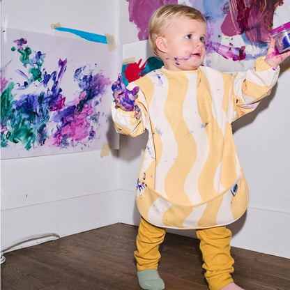 Milk Teeth Long Sleeved Smock Bib