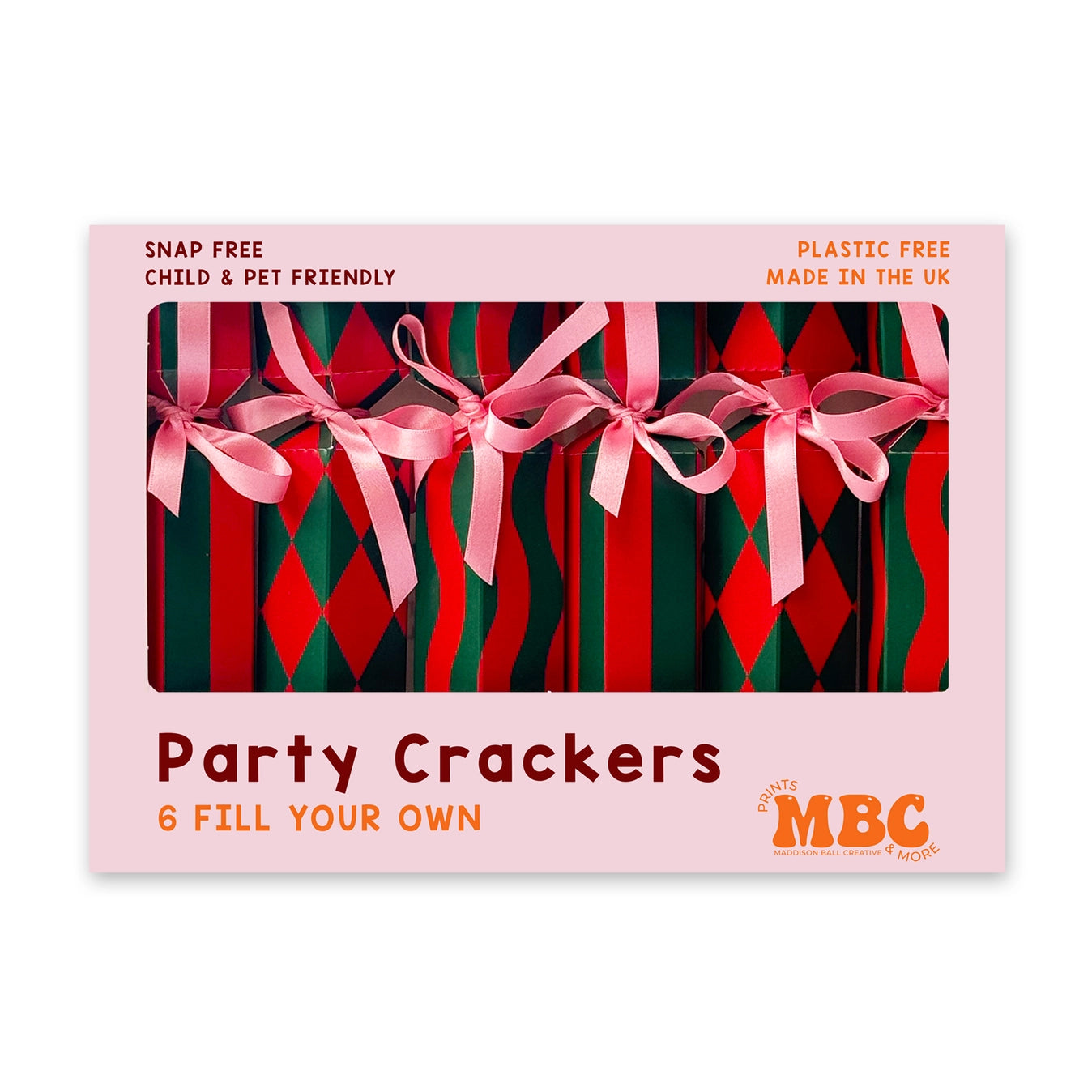 Christmas Crackers - Red and Green