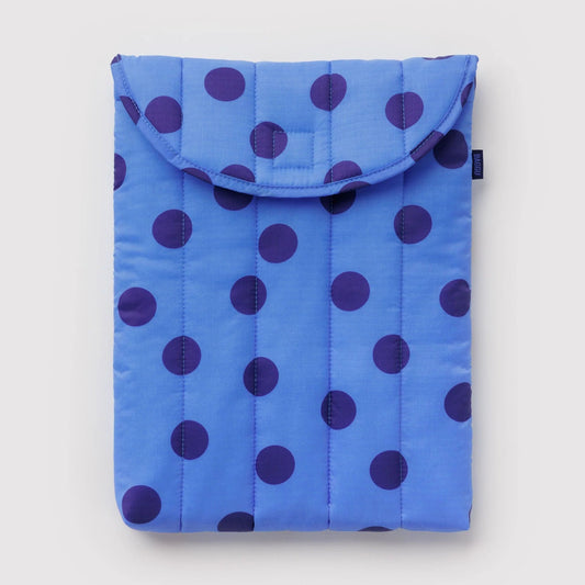 Baggu Laptop Case 13/14" - Blue Polka Dot