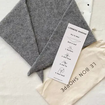 Le Bon Shoppe Cashmere Blend Bandana - Ht Grey