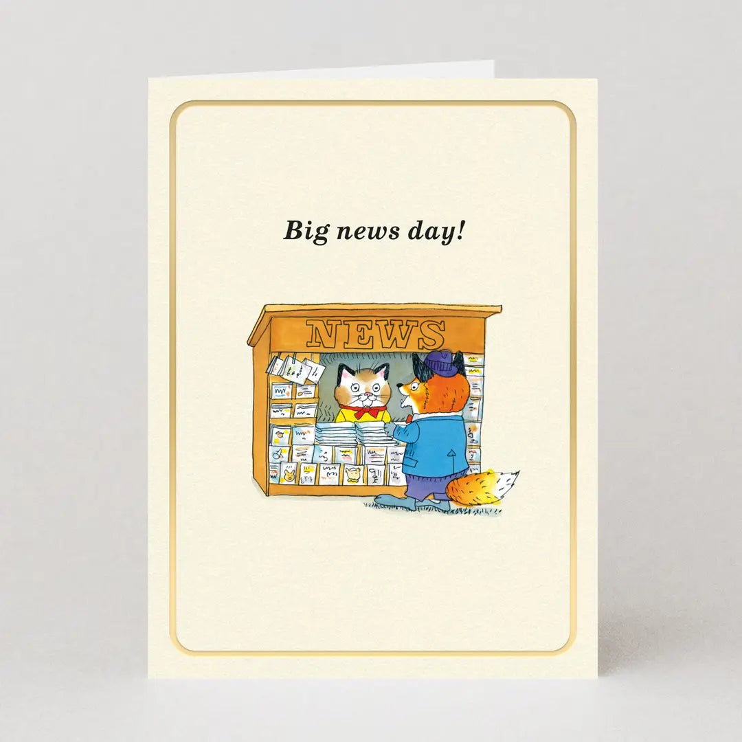 Big News Day Mini Card by Richard Scarry