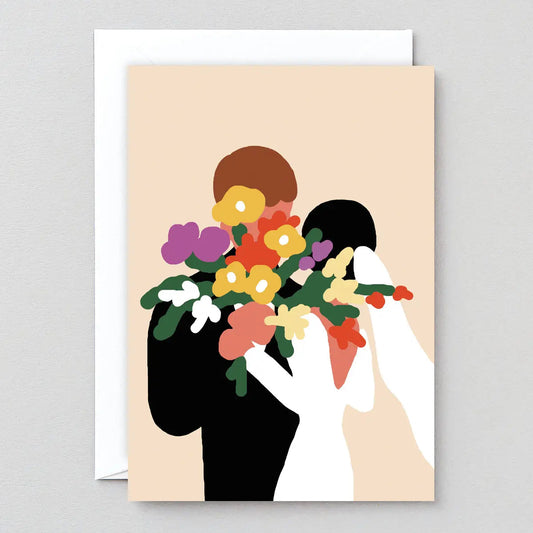 Wedding Day Flowers Card