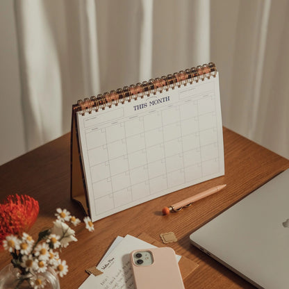 Papier Gingham Monthly Desk Pad