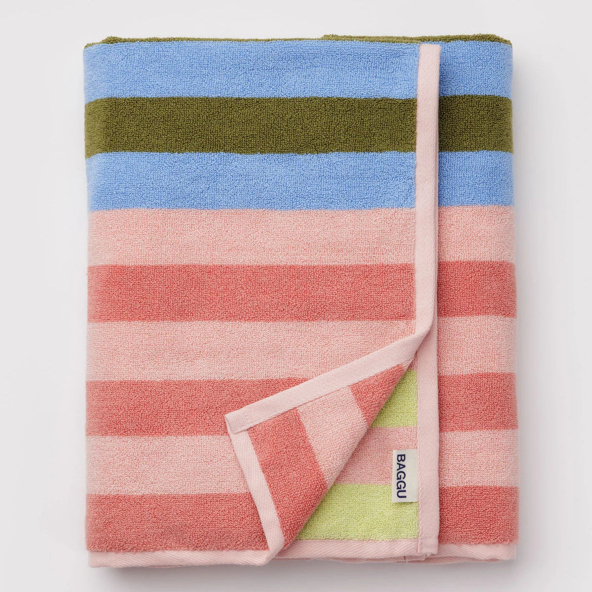 Baggu Bath Towel - Sherbet Stripe