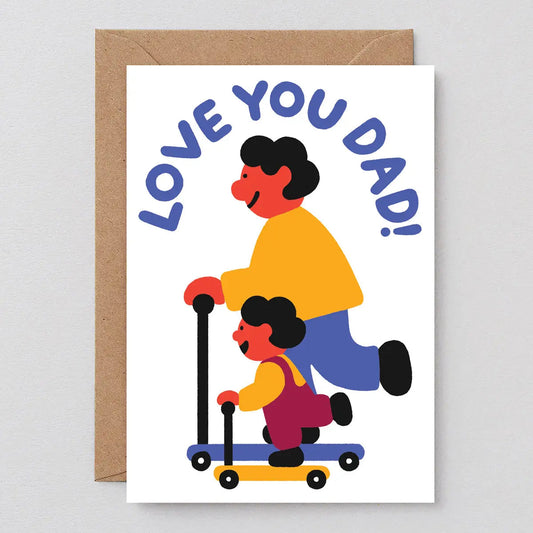 Love You Dad Scooter Card