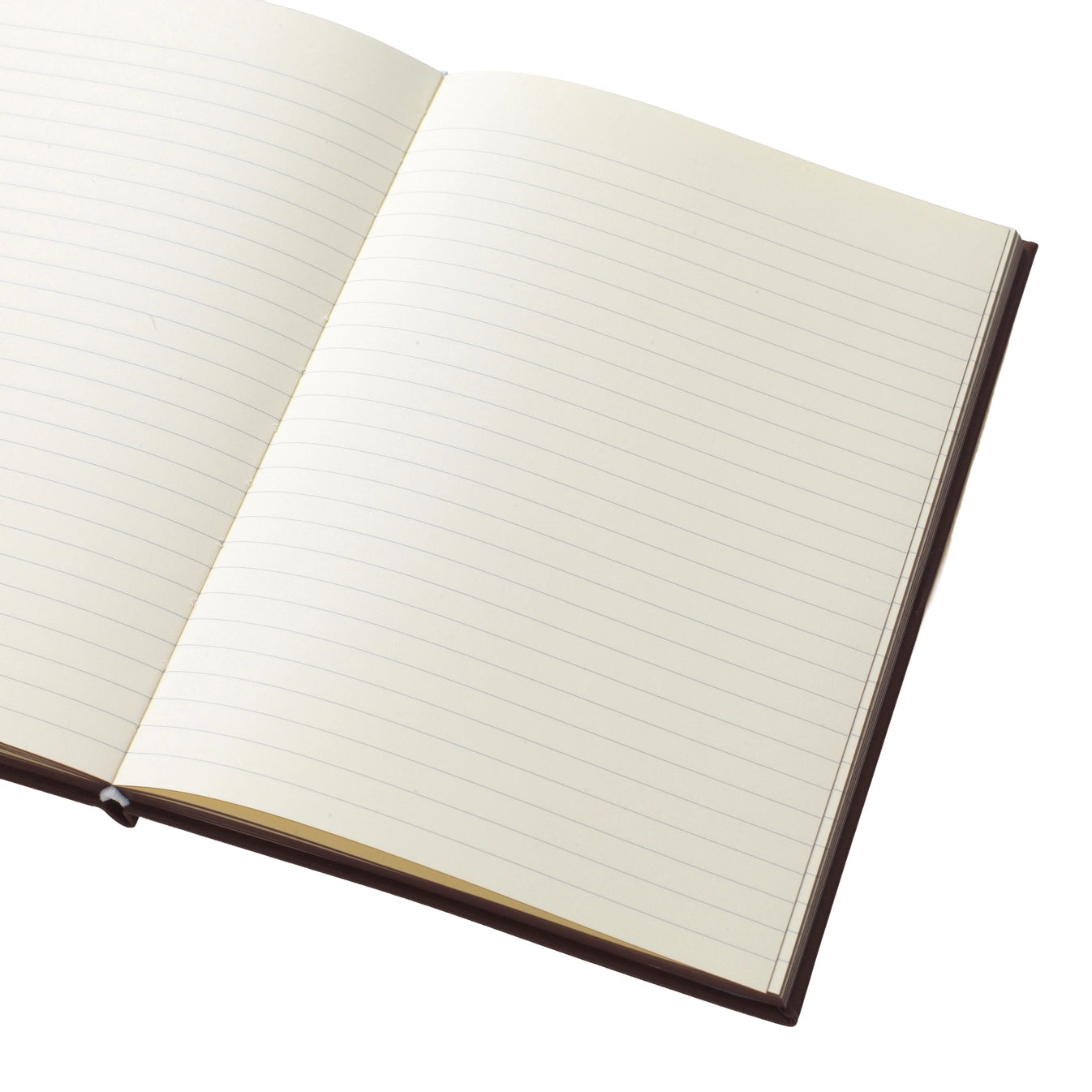 Charm PU Notebook - Chestnut and Ink Red