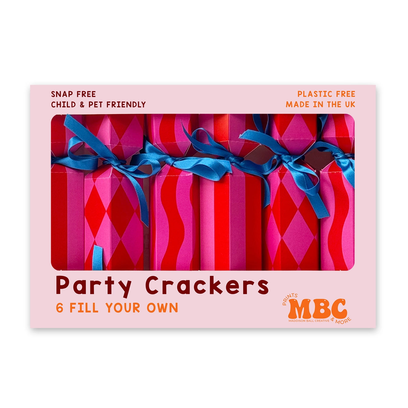 Christmas Crackers - Pink and Red