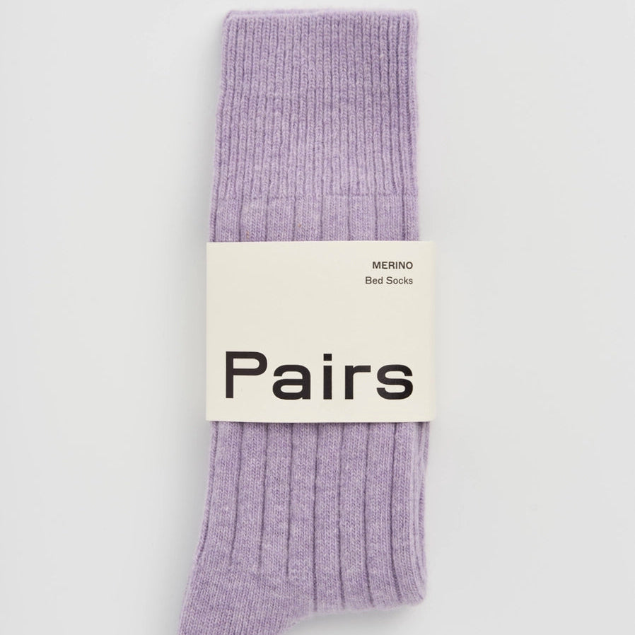 Pairs Merino Bed Sock - Palma Violet