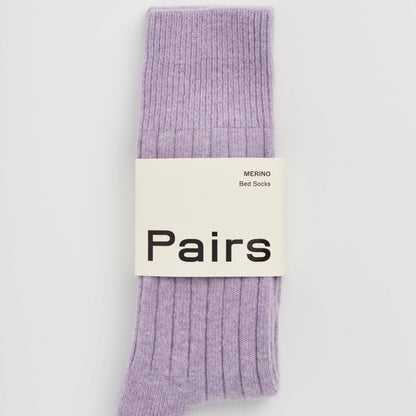 Pairs Merino Bed Sock - Palma Violet
