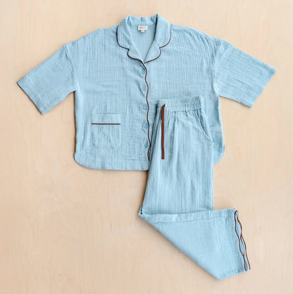 TBCo Pyjamas - Cropped Blue