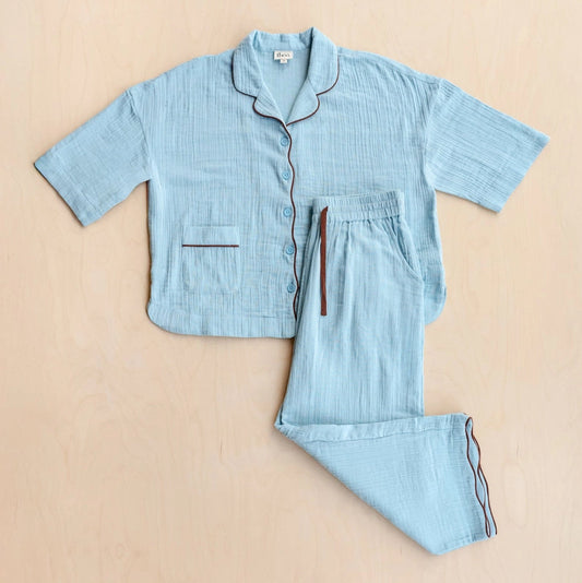 TBCo Pyjamas - Cropped Blue