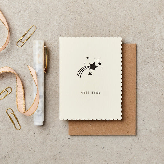 Well Done Shooting Stars Mini Card
