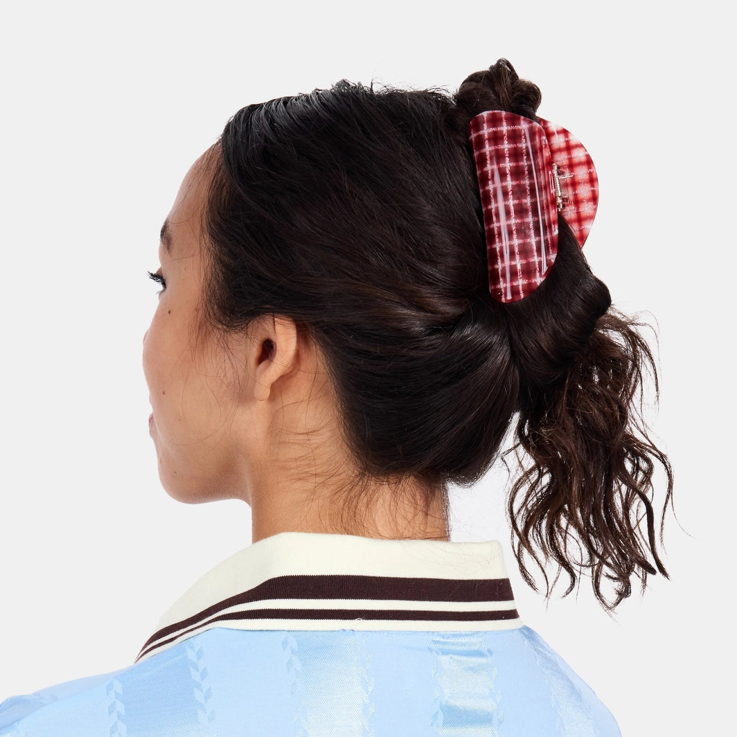 Chunks Checker Claw in Red Plaid