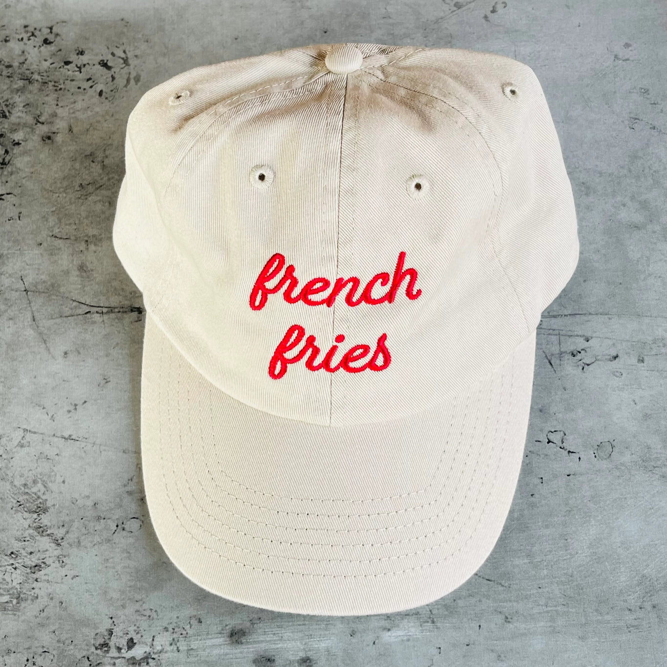 Embroidered Dad Cap - French Fries