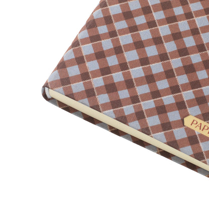 Charm Fabric Notebook - Petals and Plaid