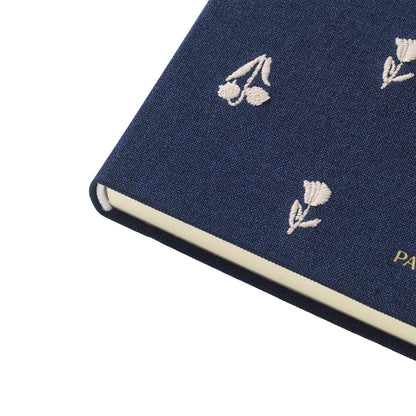 Charm Fabric Notebook - Twilight Blooms