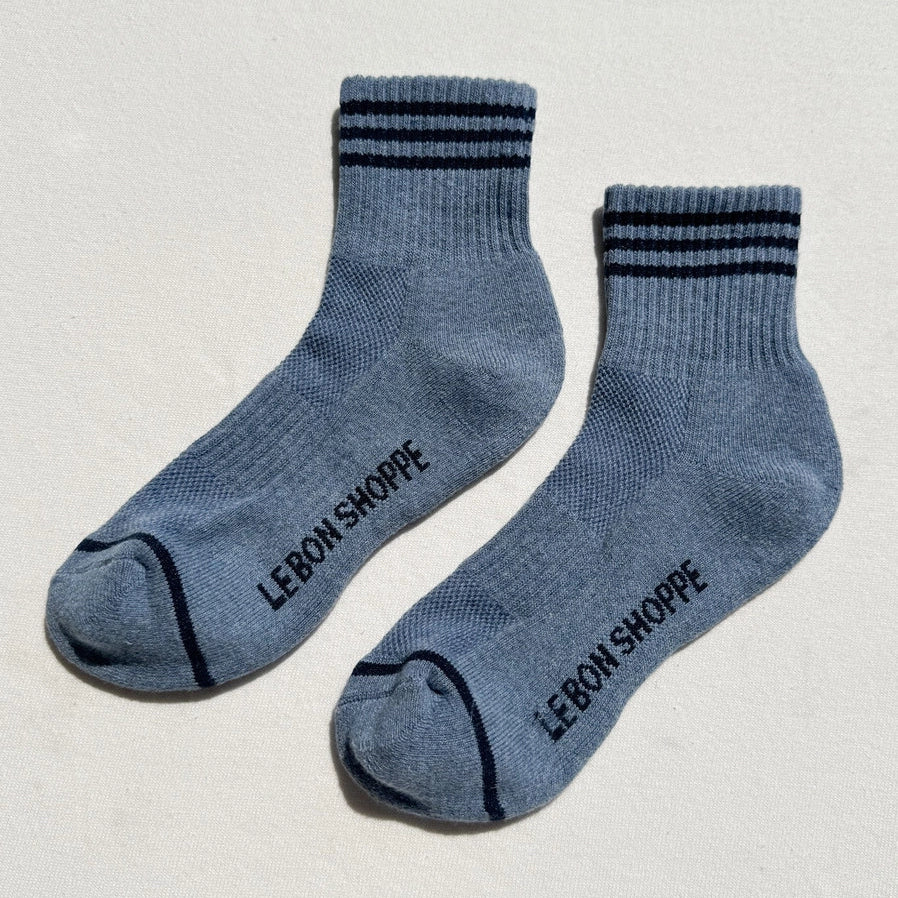 Le Bon Shoppe Girlfriend Socks - Indigo