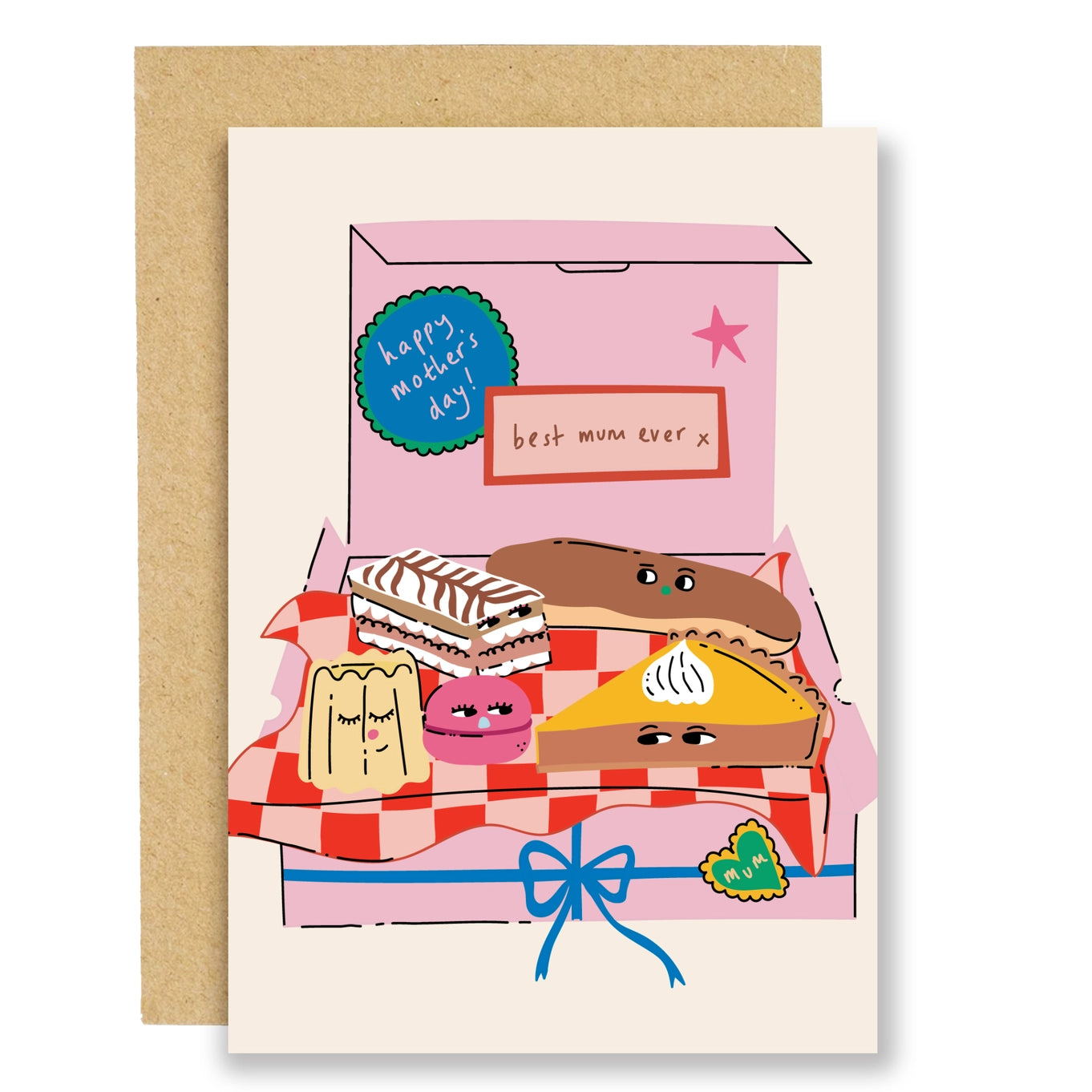 Mother's Cake Box Card