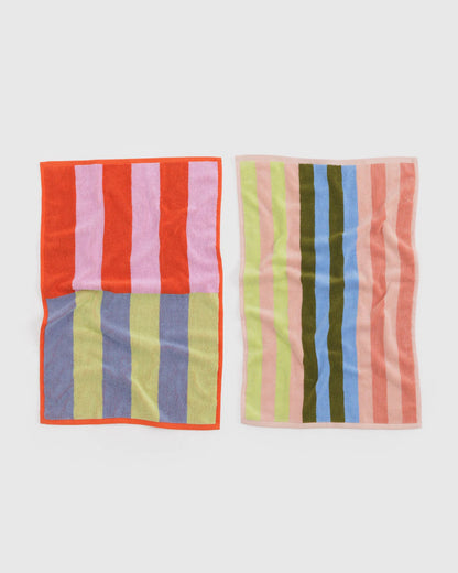 Baggu Hand Towel Set of 2 - Pool Stripe Mix