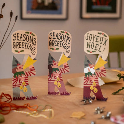 Hadley Paper Goods Christmas Elf Boy Card