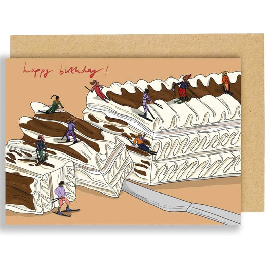 Skiing in Viennetta Card