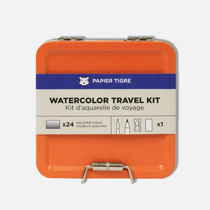 Papier Tigre Watercolour Travel Kit - Orange Tin