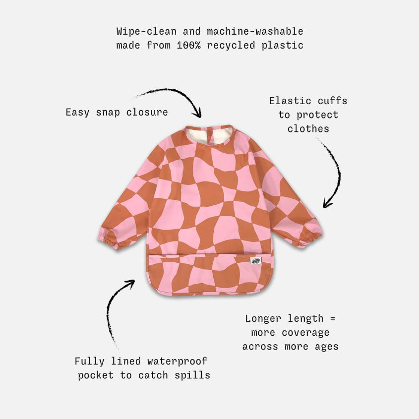 Milk Teeth Long Sleeved Smock Bib