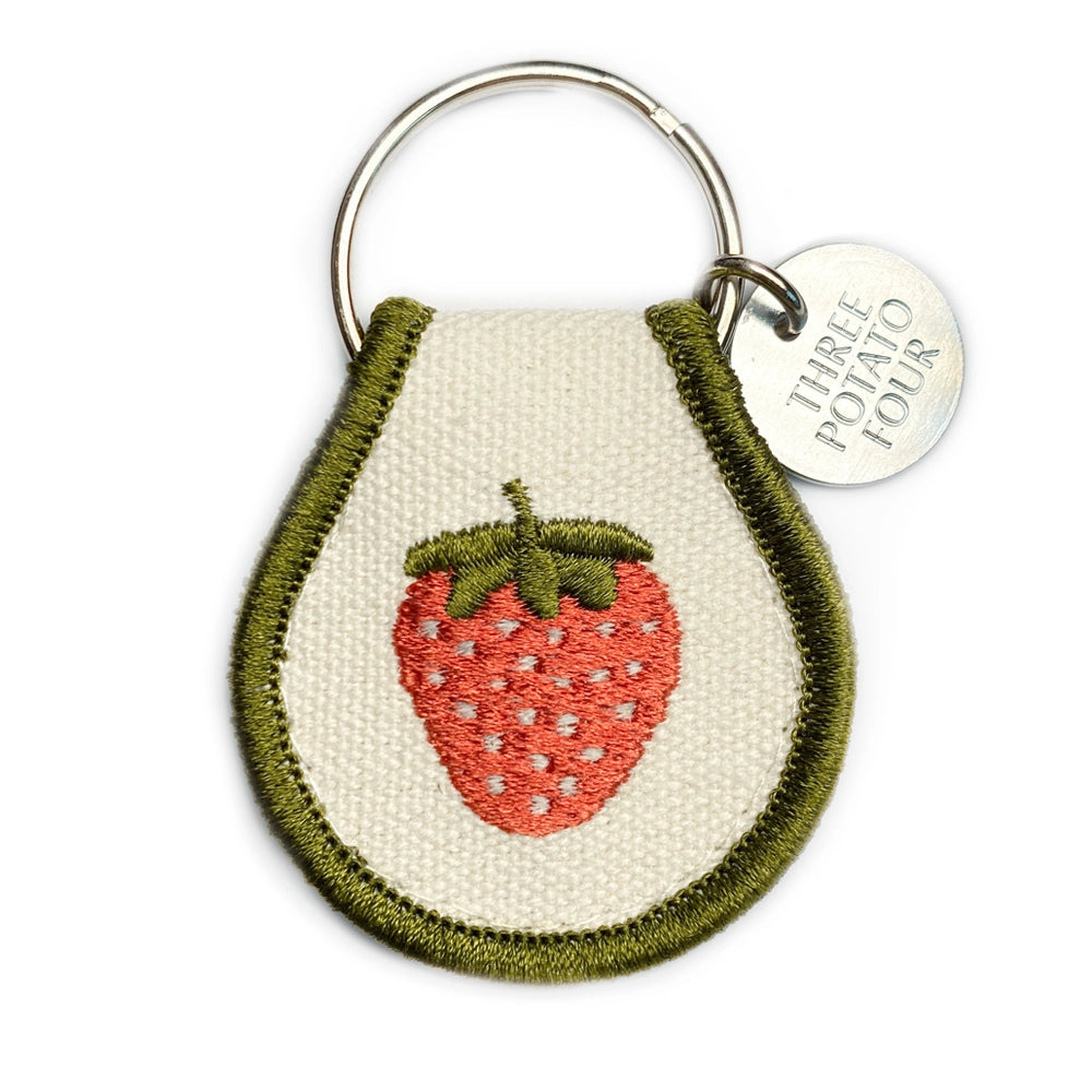 Three Potato Four Patch Keychain - Strawberry