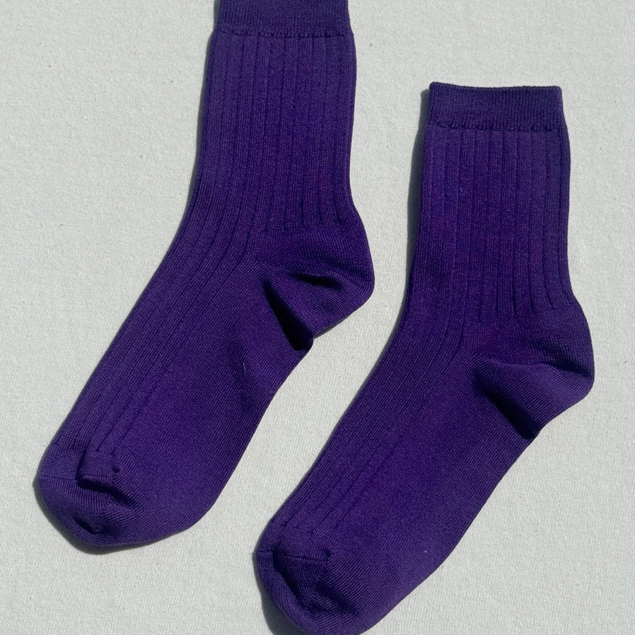 Le Bon Shoppe Her Socks - Eggplant