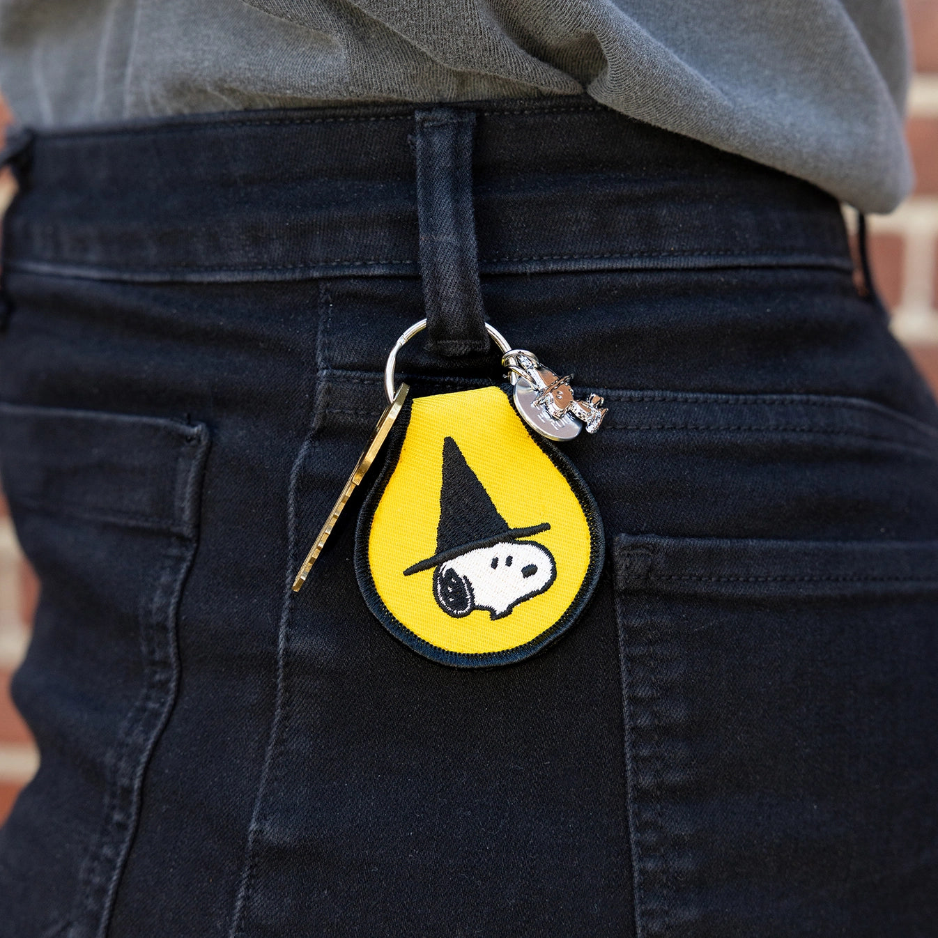 Three Potato Four Patch Keychain - Snoopy Witch