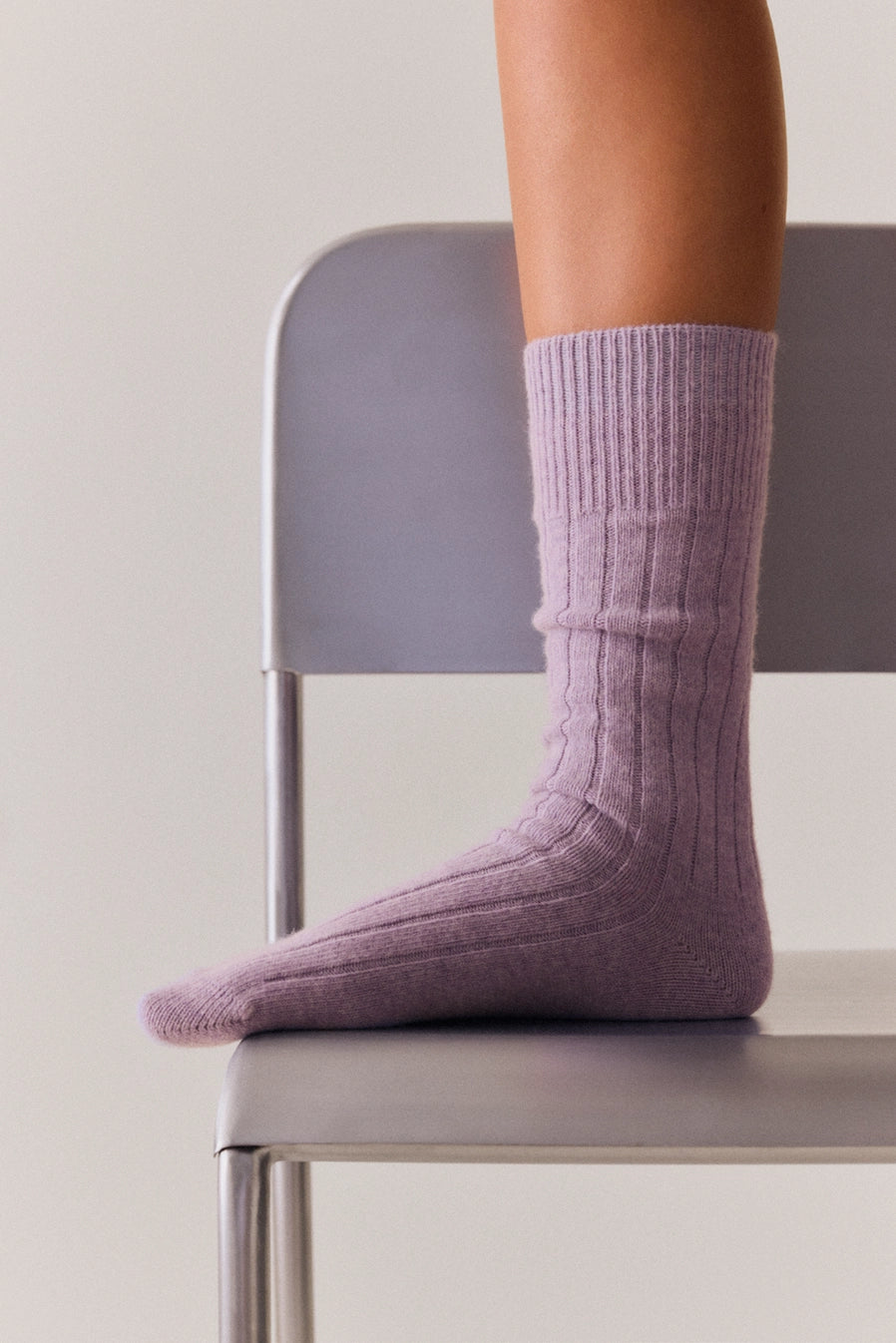 Pairs Merino Bed Sock - Palma Violet