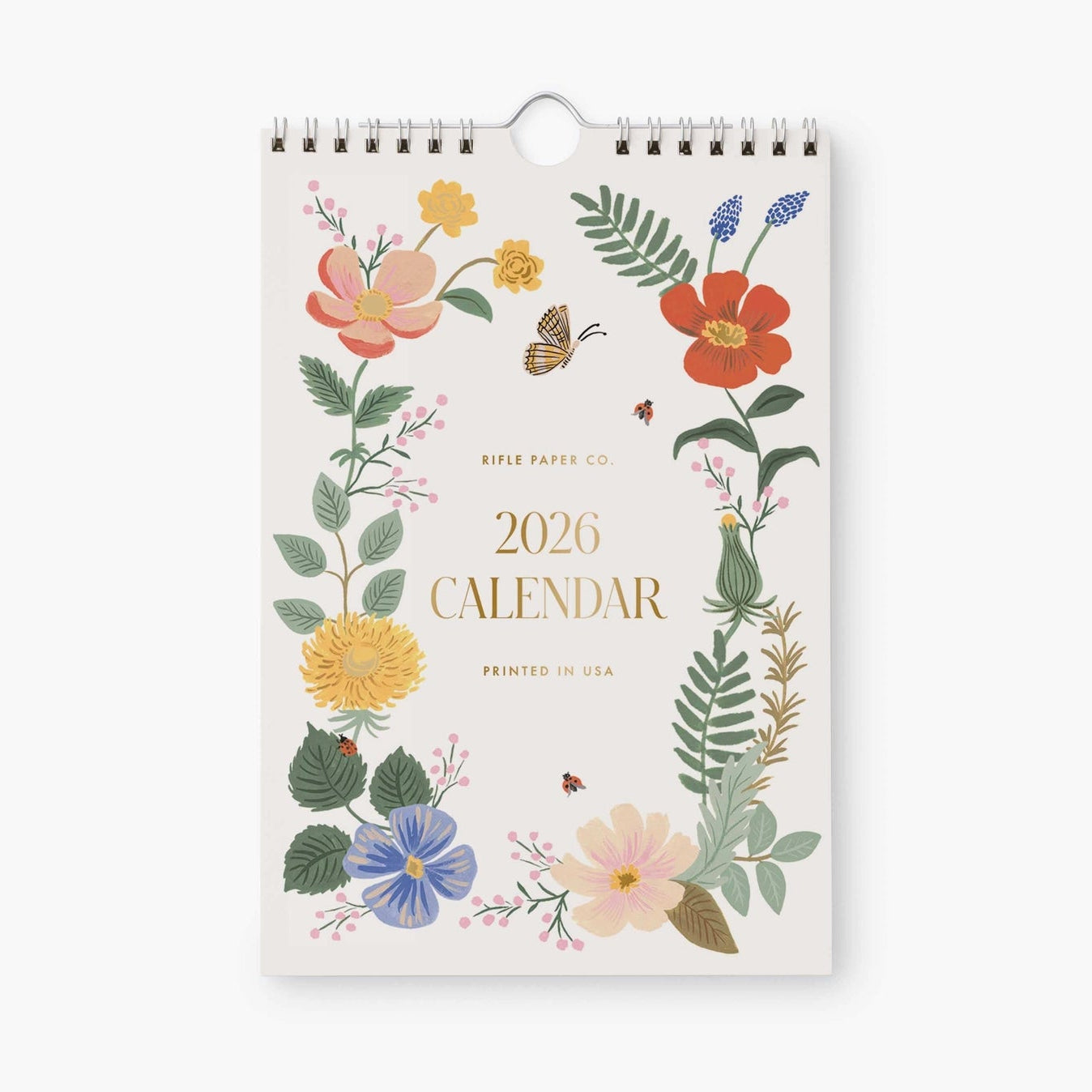 Rifle Paper Co 2026 Wall Calendar - Strawberry Fields