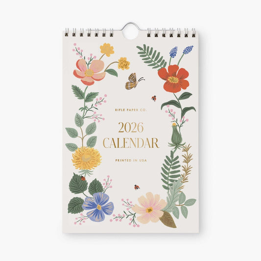 Rifle Paper Co 2026 Wall Calendar - Strawberry Fields