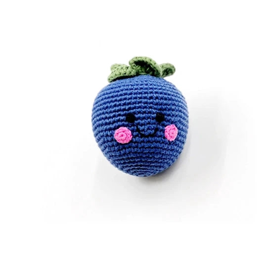 Pebble Friendly Blueberry Rattle