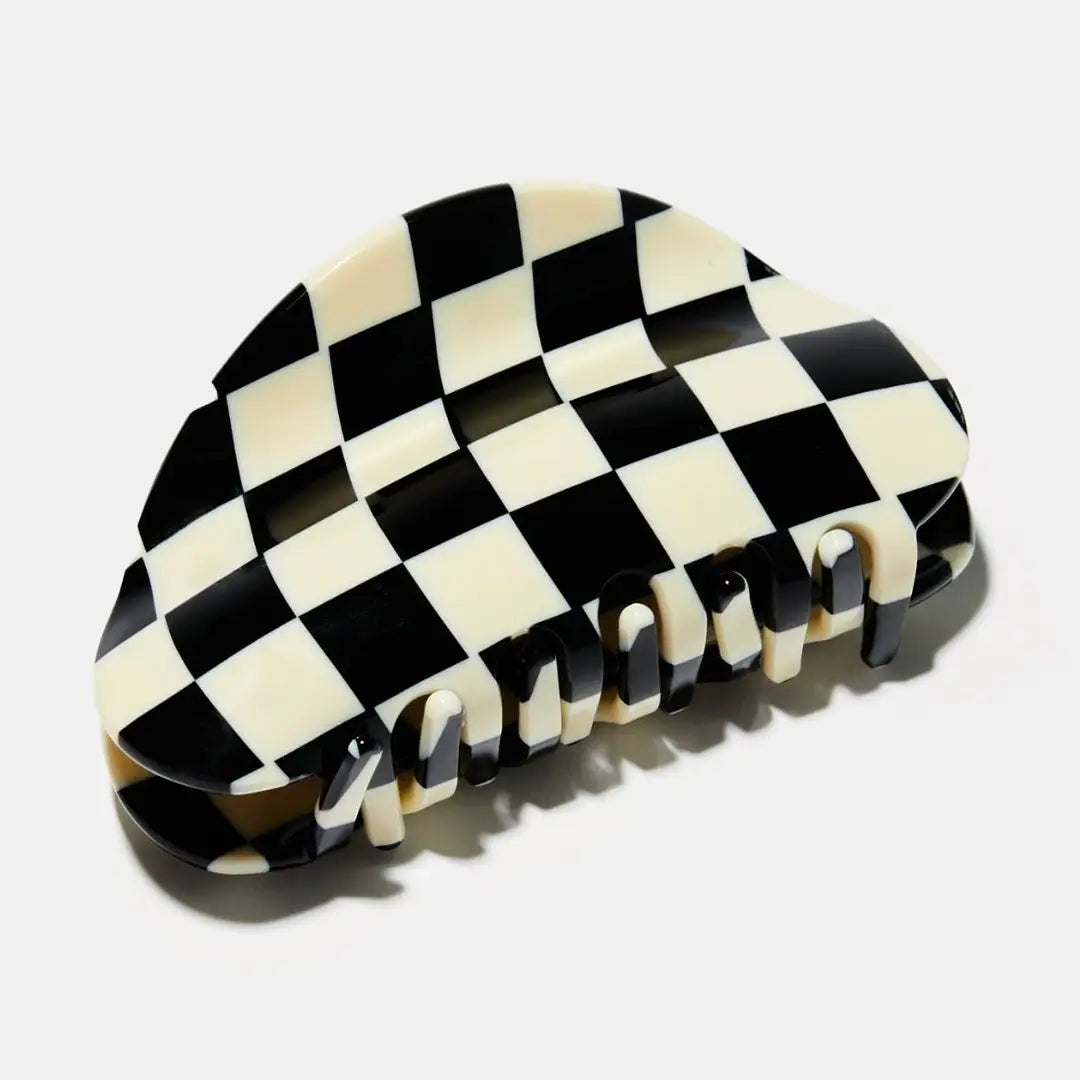 Chunks Checker Claw in Black & White