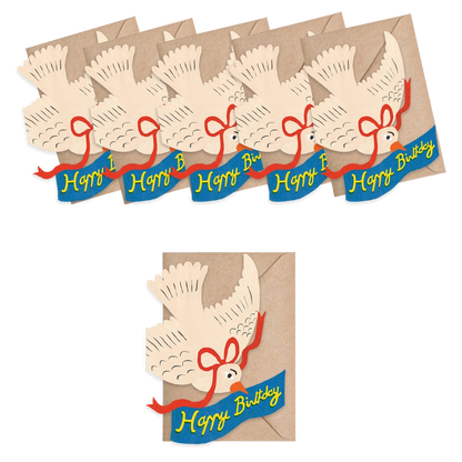 Isatopia Mini Cards - Happy Birthday Bird