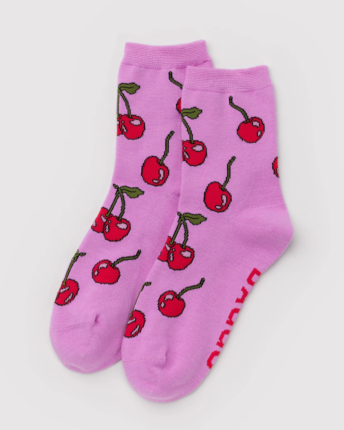 Baggu Crew Socks - Cherries