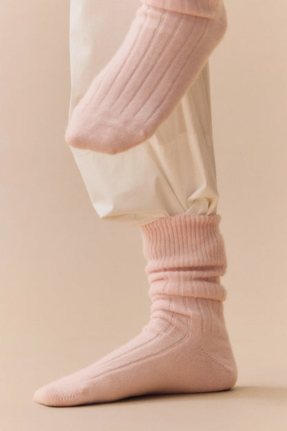 Pairs Merino Bed Sock - Frosting Pink
