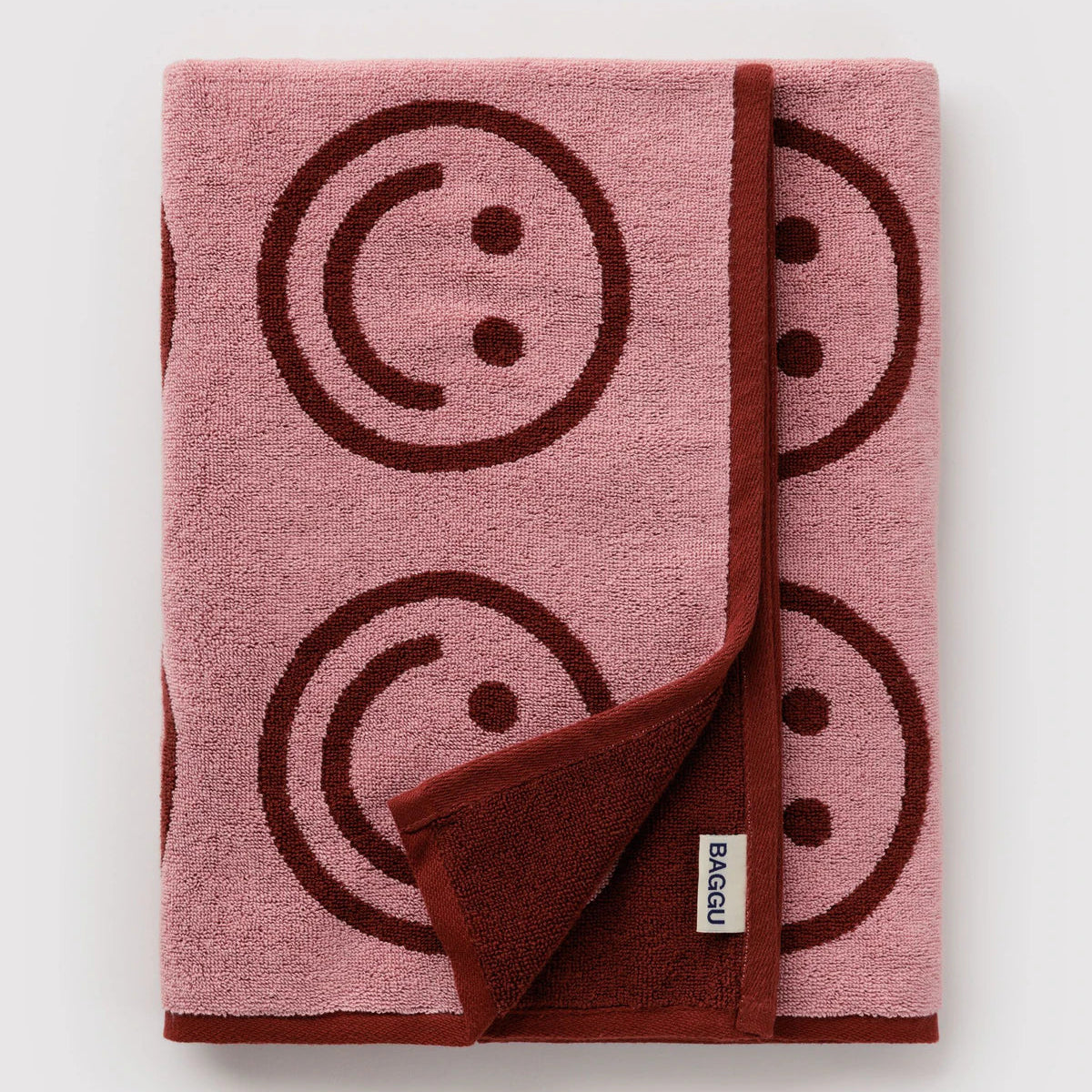 Baggu Bath Towel - Blush Happy